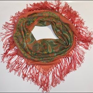 Russian Pavlovo Posad Pavloposadskie Shawl Scarf